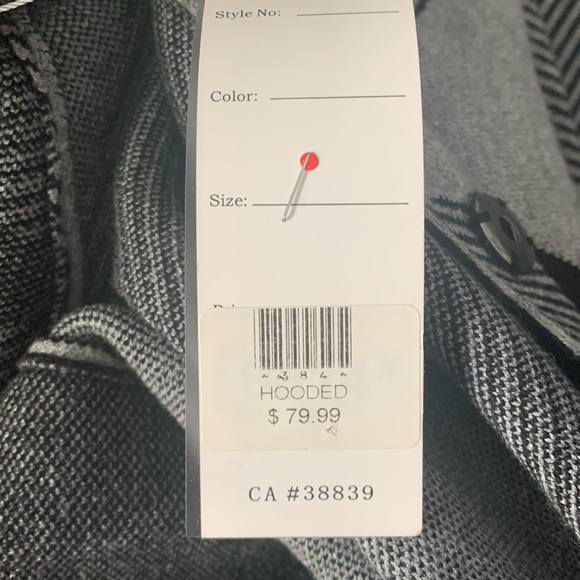 NWT Today's Designer Plaid Shacket Coatigan Coat Jacket With Hood Sz Med NWT - Picture 8 of 9